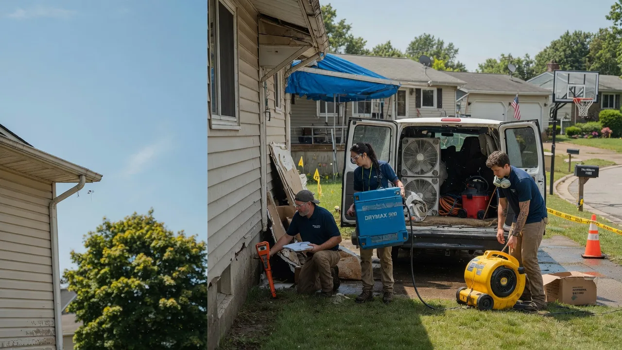 Ceiling Leak Cleanup in South Bloomingville, OH near me